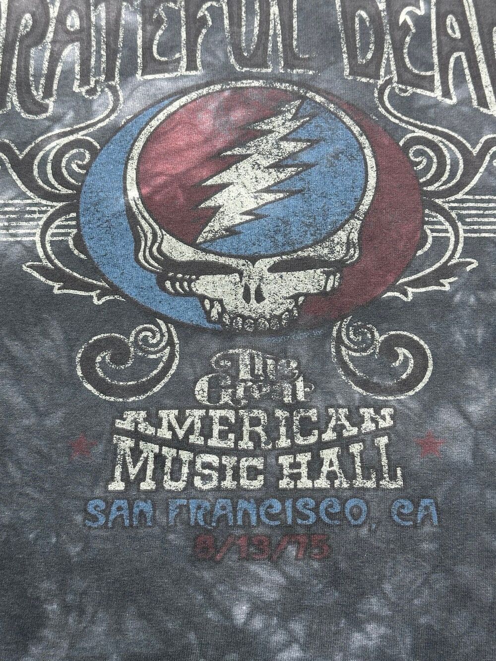 Grateful Dead Liquid Blue Shirt Mens Large May Be Dyed - Picture 4 of 11